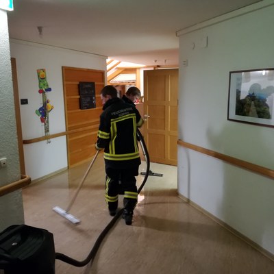 Einsatz 01-2019: f1 röthis rautenastraße - vorderlandhaus wassersauger werden benötigt